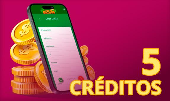 5 Créditos de Boas-Vindas ao se Cadastrar!