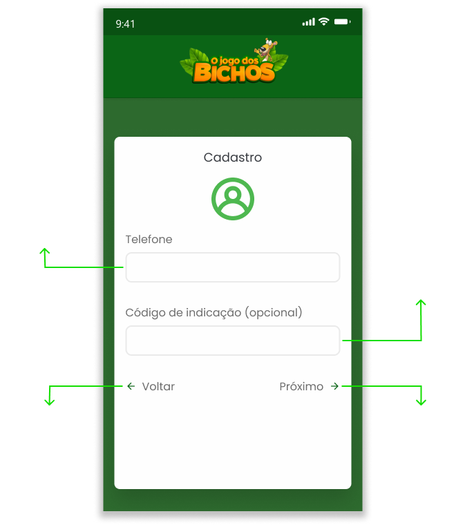 código de indicação